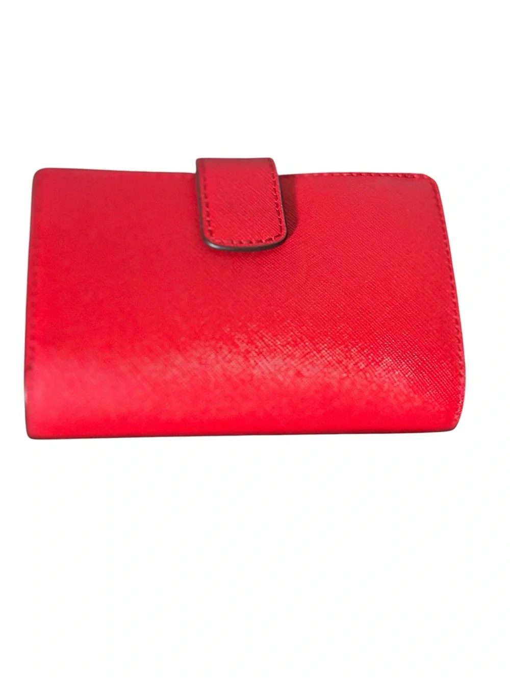 Michael Kors Red Leather Shoulder Bag Bucket Tote Set & Matching Wallet